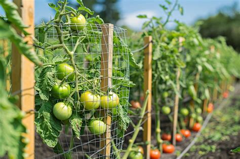Exemple de fixation d'une tige de tomate à un tuteur
