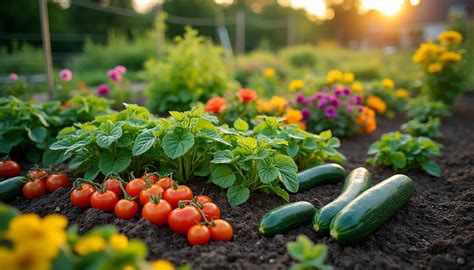 Exemple d'emplacement idéal pour un potager ensoleillé