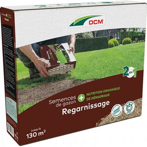 processus de regarnissage d'une zone dénudée de pelouse