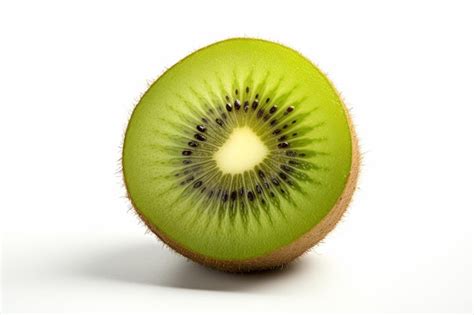 Image d'un fruit de kiwi coupé en deux, révélant la chair verte
