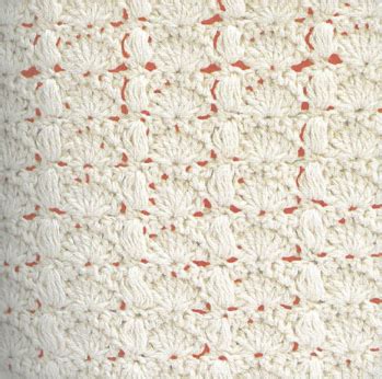Schéma illustrant la structure de base du point coquille au crochet