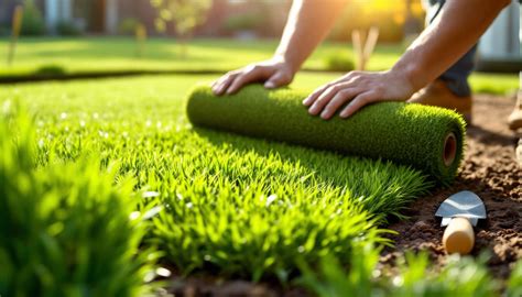 Préparation du sol pour la pose de gazon en rouleau