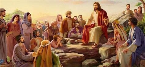 Jésus enseignant à la foule
