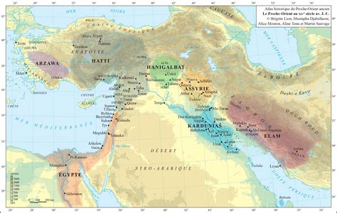 Carte du Moyen-Orient antique