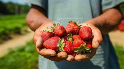 Une famille récoltant des fraises dans un champ en Île-de-France