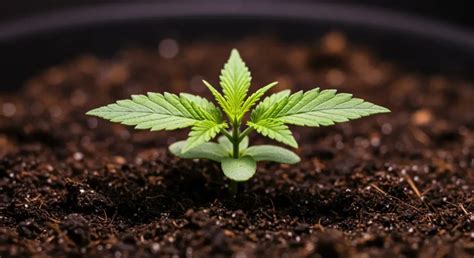 Graine de cannabis plantée directement dans le substrat