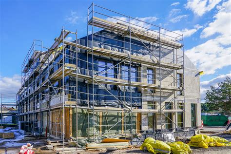 Photo d'un bâtiment en cours de réhabilitation urbaine