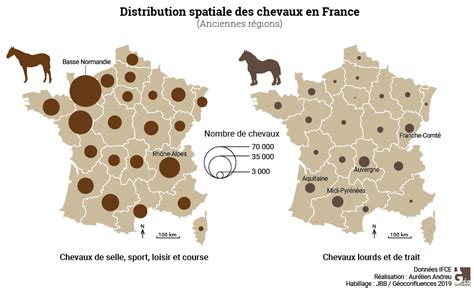 Carte montrant la densité d'élevages avicoles dans une région