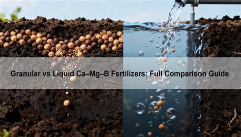 Comparatif visuel entre les engrais granulaires à libération lente et les engrais liquides foliaires