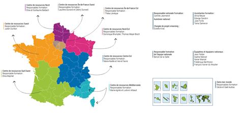 Carte des centres de formation horticole en Bretagne