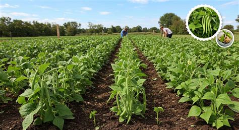 jardinage potager haricots verts en croissance