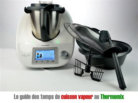 Schéma montrant les étapes de cuisson vapeur au Thermomix