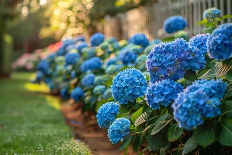 Un jardin luxuriant mettant en valeur des hortensias blancs et roses en pleine floraison estivale