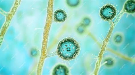 Microscopie montrant des spores fongiques sur une feuille de cannabis