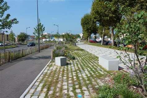 Paysage urbain et aménagement de pelouses en rouleaux