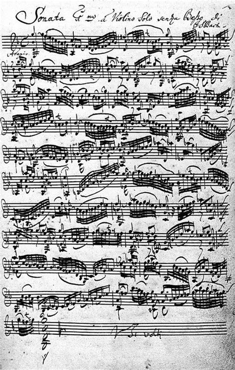 Partition de musique baroque