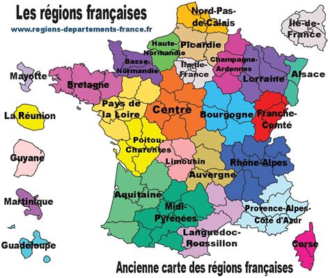 Carte de France montrant les régions d'origine des variétés fruitières anciennes