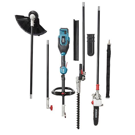 Outil de jardinage multifonction avec différentes têtes