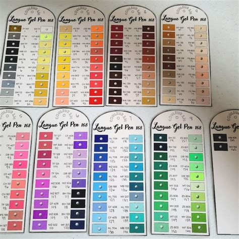 nuancier de couleurs pour tatouage floral