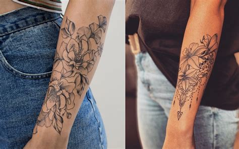photo d'une personne avec un tatouage éphémère d'hibiscus sur le bras