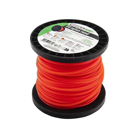 Schéma illustrant les différents types de fils : nylon rond, torsadé et carré