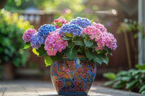 Schéma de fertilisation pour hortensias en pot