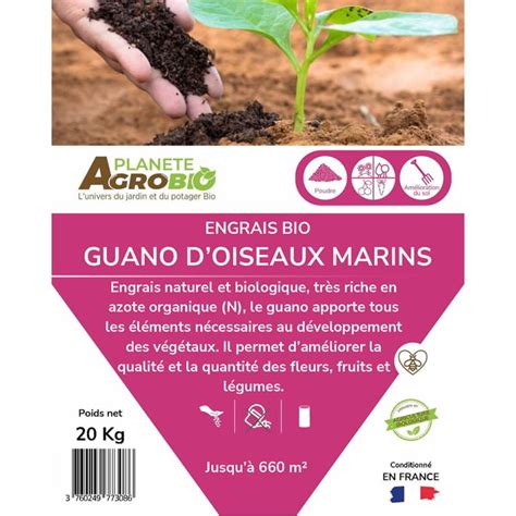 Guano utilisé comme engrais