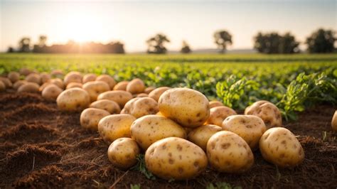 Champ de pommes de terre en attente de récolte