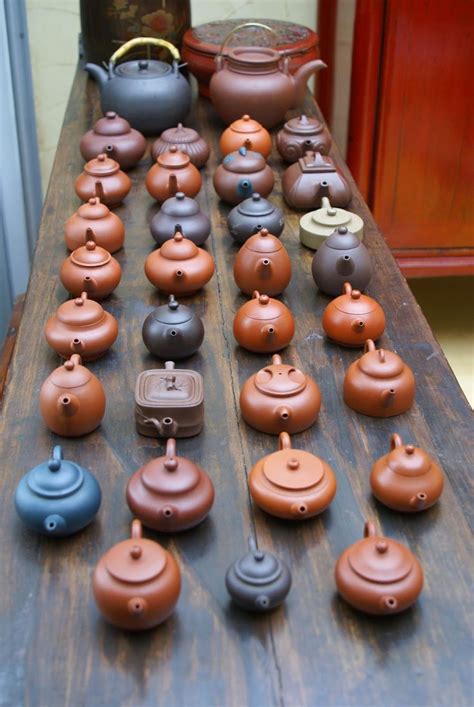 Pots de Yixing exposés