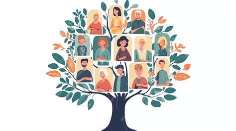 Arbre généalogique schématisant la lignée des tuteurs potentiels pour une femme.