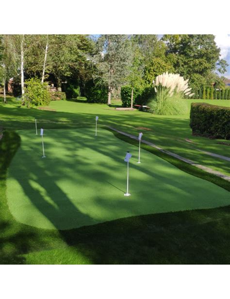 Schéma de construction d'un putting green synthétique