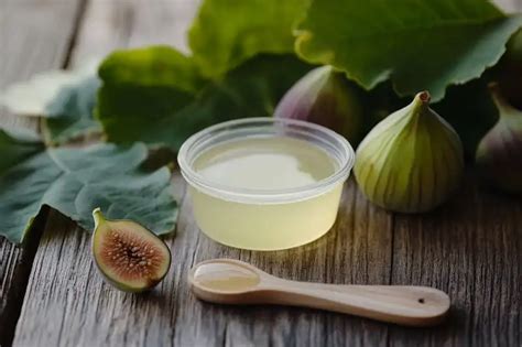 Sève blanche de figuier coulant d'une branche coupée