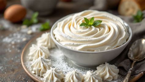 Bol avec de la chantilly au mascarpone onctueuse