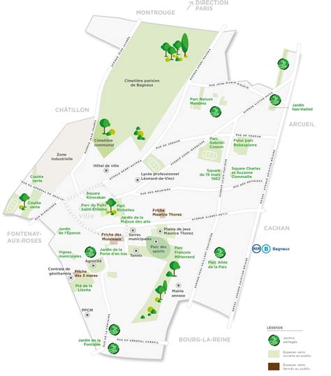 Carte de Cannes mettant en évidence des espaces verts et la proximité de la mer