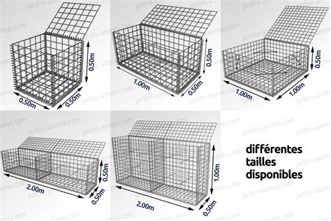 schéma de montage d'une cage en gabion avec spirales de fixation
