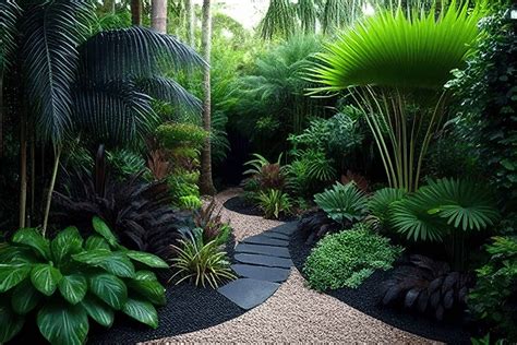 fleurs de jardin style tropical