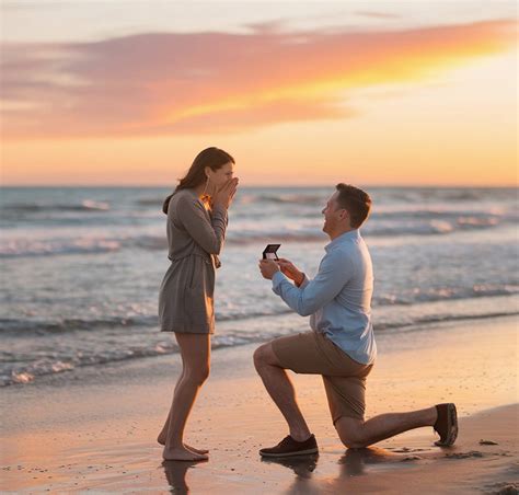 Photographie moderne d'une demande en mariage spectaculaire