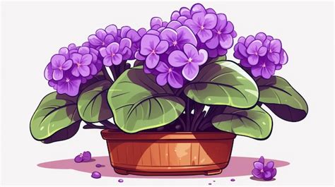 une succulente en pot avec des fleurs violettes éclatantes