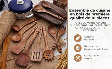 ustensiles de cuisine écologiques et faits maison
