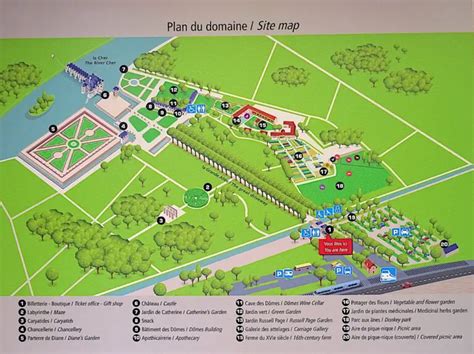 Plan du Domaine de Bayssan avec l'emplacement des scènes et des zones de loisirs
