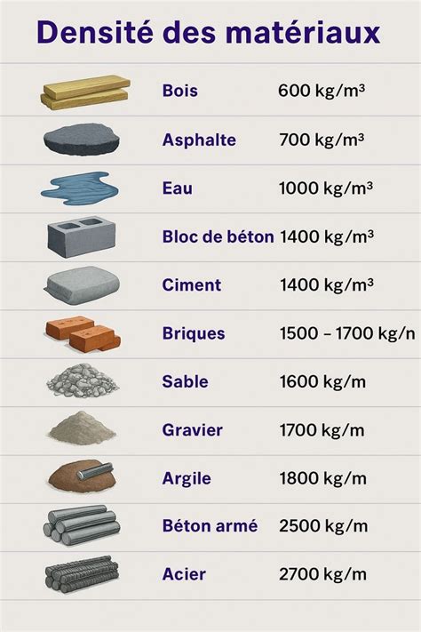 Comparaison des densités de bois