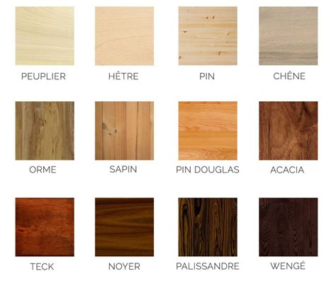 Types de bois jaunes utilisés en ébénisterie