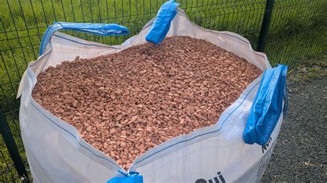 Exemple de brique pilée en sac et big bag