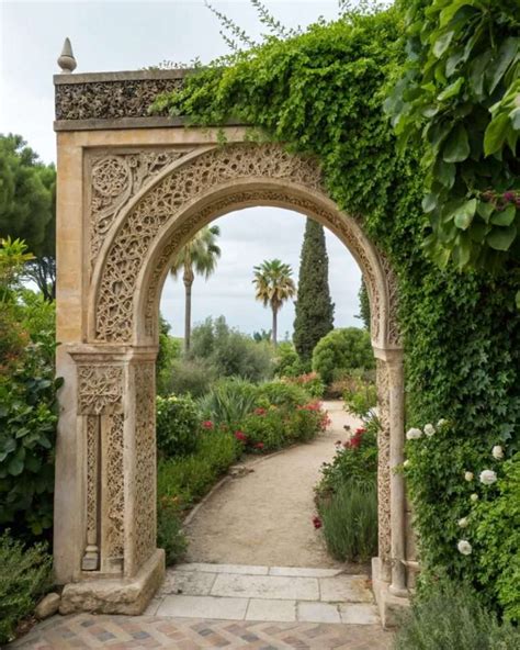 Diverses formes d'arches de jardin
