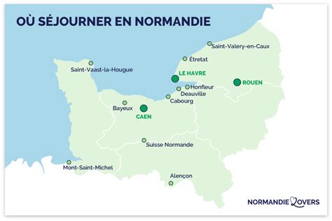 Carte de la Normandie avec les zones climatiques et les types de sol
