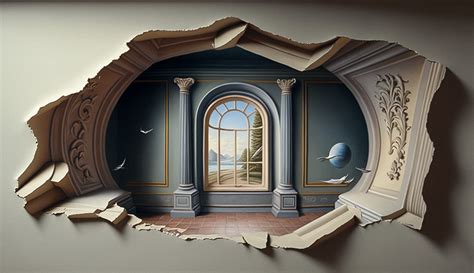 Illustration d'un effet trompe-l'œil dans un décor intérieur
