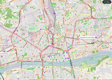 Carte interactive des points de collecte et sites de compostage à Strasbourg