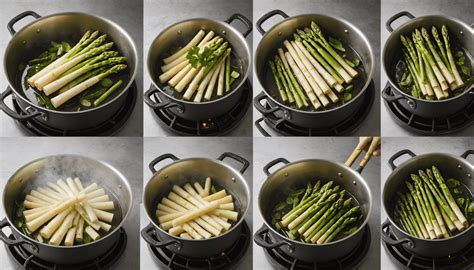 Schéma illustrant les différentes méthodes de buttage pour asperges blanches et vertes