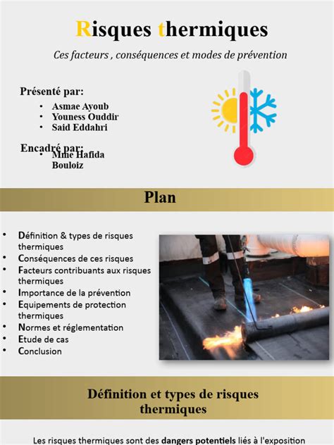 Illustration des risques thermiques : effet loupe et proximité avec les sources de chaleur