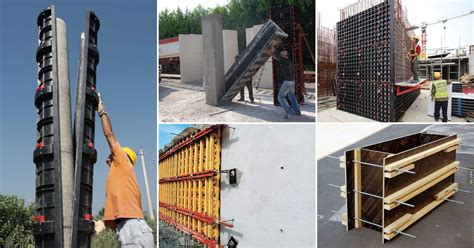 Différents types de coffrages pour la construction